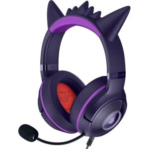 imageRazer Kraken Kitty V2 USB Wired Headset Gengar Spikes  Stream Reactive Lighting  HyperClear Cardioid Mic  40 mm Drivers  71 Surround Sound  Comfortable Ear Cushions  Pokemon Gengar EditionPokemon Gengar Edition