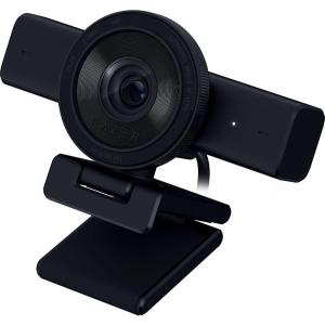 imageRazer Kiyo V2 Streaming Webcam 4K 30 FPS 1080p 60 FPS  AI Powered AutoFraming  Builtin Microphone  Ultrawide Angle Lens  Privacy Cover  Works with OBS Xsplit Streamlabs Discord ZoomBlack