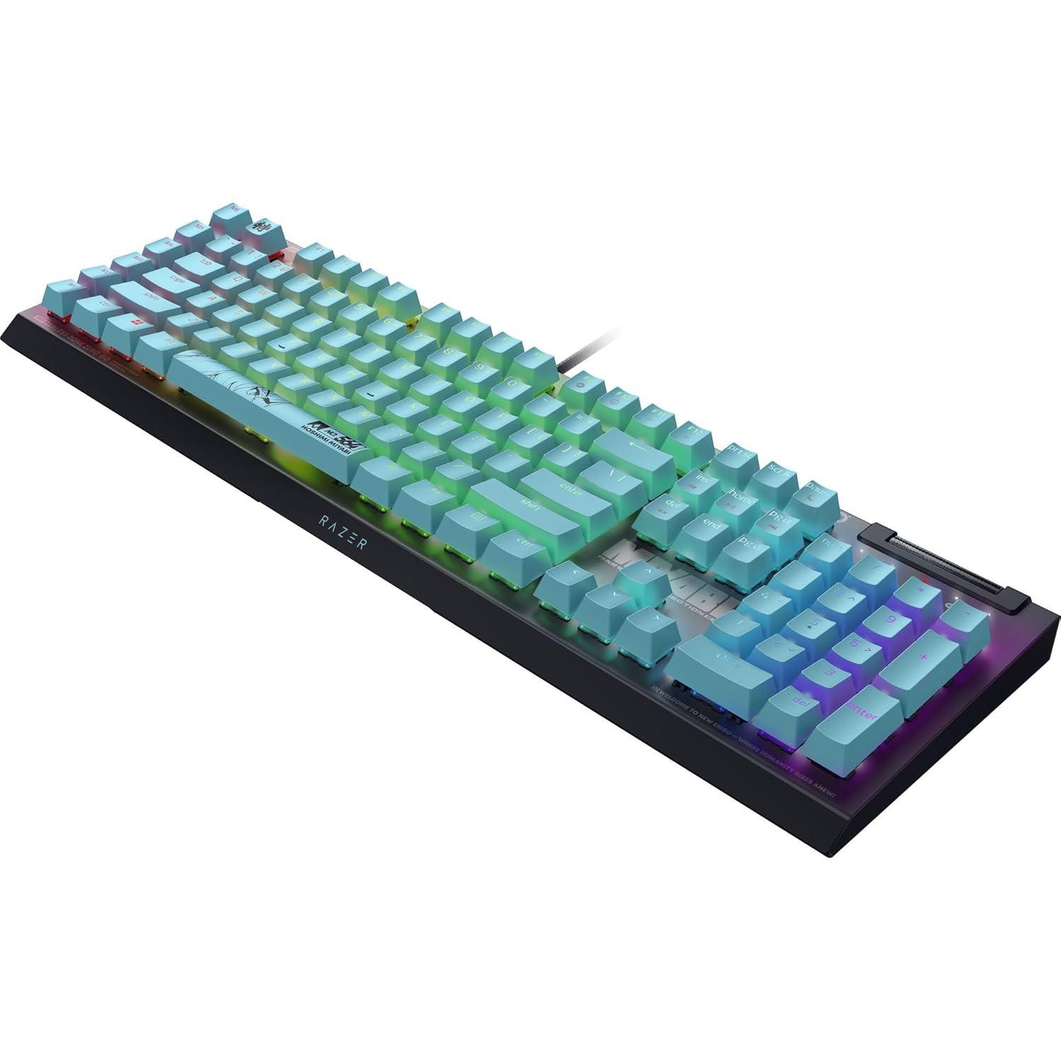 imageRazer BlackWidow V4 X Mechanical Gaming Keyboard Green Switches Tactile ampamp Clicky  6 Macro Keys  Chroma RGB  Doubleshot ABS Keycaps  Sound Dampening ampamp Stabilizers  Zenless Zone Zero Edition