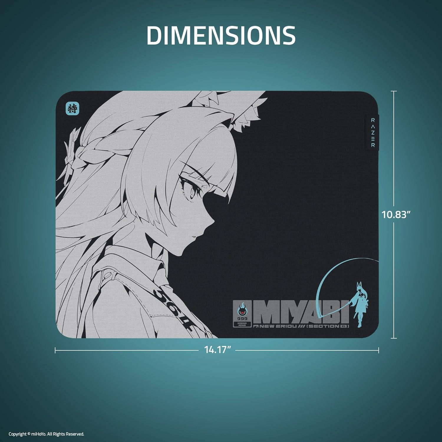 imageRazer Gigantus V2 Soft Gaming Mouse Pad Medium Textured MicroWeave Cloth Surface  Thick HighDensity Rubber Foam  Anti Slip Base  Zenless Zone Zero Edition