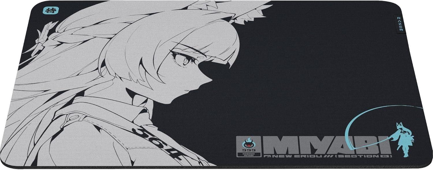 imageRazer Gigantus V2 Soft Gaming Mouse Pad Medium Textured MicroWeave Cloth Surface  Thick HighDensity Rubber Foam  Anti Slip Base  Zenless Zone Zero Edition