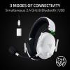 image:imageRazer BlackShark V3 Wireless Gaming Headset for Xbox 50mm Drivers  Super Wideband Mic  24 GHz Bluetooth USB  Works with PC Mac PS5 Nintendo Switch Smartphone  Long Battery Life  WhiteWhite