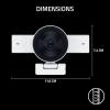 image:imageRazer Kiyo V2 Streaming Webcam 4K 30 FPS 1080p 60 FPS  AI Powered AutoFraming  Builtin Microphone  Ultrawide Angle Lens  Privacy Cover  Works with OBS Xsplit Discord Zoom Teams  WhiteWhite