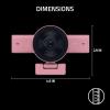 image:imageRazer Kiyo V2 Streaming Webcam 4K 30 FPS 1080p 60 FPS  AI Powered AutoFraming  Builtin Microphone  Ultrawide Angle Lens  Privacy Cover  Works with OBS Xsplit Discord Zoom Teams  WhitePink