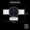 image:imageRazer Kiyo V2 Streaming Webcam 4K 30 FPS 1080p 60 FPS  AI Powered AutoFraming  Builtin Microphone  Ultrawide Angle Lens  Privacy Cover  Works with OBS Xsplit Discord Zoom Teams  WhiteWhite