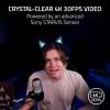 image:imageRazer Kiyo V2 Streaming Webcam 4K 30 FPS 1080p 60 FPS  AI Powered AutoFraming  Builtin Microphone  Ultrawide Angle Lens  Privacy Cover  Works with OBS Xsplit Discord Zoom Teams  WhitePink
