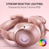 image:imageRazer Kraken Kitty V2  USB Wired Gaming Headset with Hello Kitty Ears Chroma RGB Stream Reactive Lighting HyperClear Cardioid Mic Triforce 40mm Drivers 71 Surround  Rose Gold