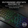 image:imageRazer Pro Type Ergo Wireless Split Ergonomic RGB Keyboard  Adjustable Tilt Wrist Rest Natural Typing Multi Device Connectivity 24 GHz Bluetooth USB Type C WindowsMac Compatible  Black