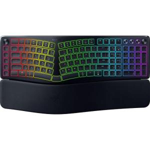 image:imageRazer Pro Type Ergo Wireless Split Ergonomic RGB Keyboard  Adjustable Tilt Wrist Rest Natural Typing Multi Device Connectivity 24 GHz Bluetooth USB Type C WindowsMac Compatible  Black