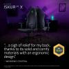image:imageRazer Iskur V2 X Ergonomic Gaming Chair  Builtin Lumbar Support Widened Seat Base HighDensity Foam Cushions Adjustable 152 Recline 2D Armrests Plush Fabric Finish PC Gaming  L33T Edition