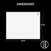 image:imageRazer Atlas Pro Tempered Glass Gaming Mouse Mat  UltraThin 19mm Dirt and Scratch Resistant UltraSmooth LowFriction Surface Optimized for Optical Sensors AntiSlip Base  White