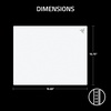 image:imageRazer Atlas Pro Tempered Glass Gaming Mouse Mat  UltraThin 19mm Dirt and Scratch Resistant UltraSmooth LowFriction Surface Optimized for Optical Sensors AntiSlip Base  White