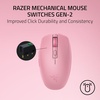image:imageRazer Orochi V2 Wireless Gaming Mouse 2026 Model  Ultra Lightweight amp Portable Bluetooth amp 24GHz Wireless Connectivity 18K DPI Up to 1100 Hr Battery Life Compatible with PC amp Mac  Quartz Pink
