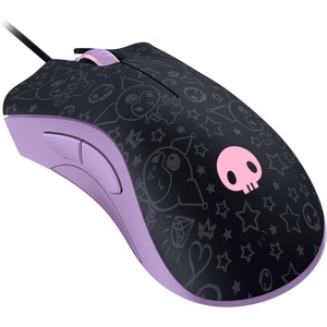 image:imageRazer DeathAdder Essential Ergonomic Wired Gaming Mouse  6400 DPI Optical Sensor 5 Programmable Buttons Mechanical Switches Rubber Side Grips  Kuromi EditionKuromi Edition