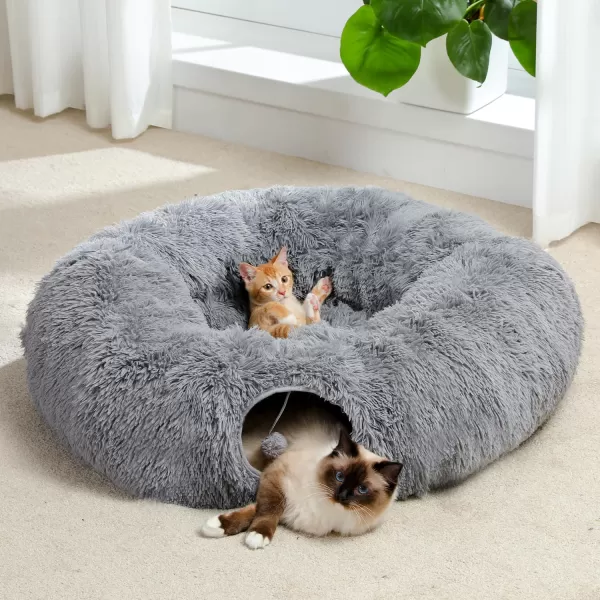 Fluffy Plush Cat Tube