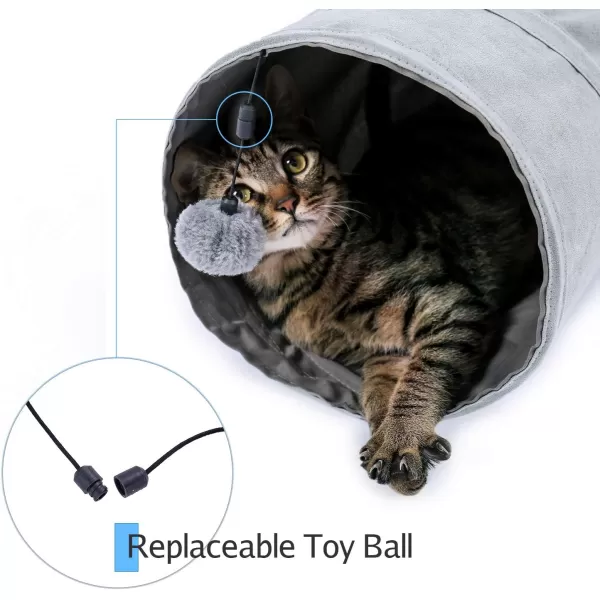 PAWZ Road Cat Tunnel Collapsible S Shape Cat Play Tube 105 Inches in Diameter3 Ways