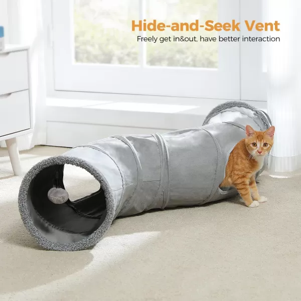 PAWZ Road Cat Tunnel Collapsible S Shape Cat Play Tube 105 Inches in DiameterS Shape