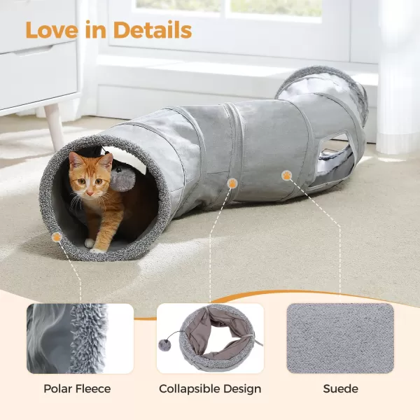 PAWZ Road Cat Tunnel Collapsible S Shape Cat Play Tube 105 Inches in DiameterS Shape