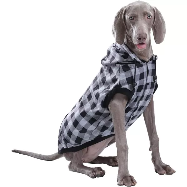 PAWZ Road Dog Coat Plaid Dog Sweater British Style Dog Vest Windproof Dog Jacket Dog Winter Clothes for Small Medium Large Dogs Red SmallGrey