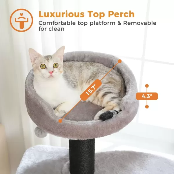 imagePAWZ Road Large Cat Tree 67 Inches Cat Tower for Indoor Cats with 13 Thick FullyWrapped Scratching Posts MultiLevel Cat Condo Super Large Perch ampamp Hammocks for Adult Cats 20 lbsPinkBlack