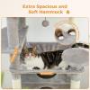 imagePAWZ Road 72 Inches Large Cat Tree Bundle with Long Plush Cat Tunnel Bed