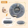 imagePAWZ Road 72 Inches Large Cat Tree Bundle with Long Plush Cat Tunnel Bed
