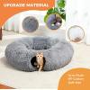 imagePAWZ Road 72 Inches Large Cat Tree Bundle with Long Plush Cat Tunnel Bed
