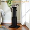imagePAWZ Road Carpet Cat Scratching Post 32 Tall Scratching Post for Indoor Cats Adults Ultimate Scratch Post with Carpet Large Base and Removable Dangling Ball GreenDark Black