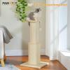 imagePAWZ Road Carpet Cat Scratching Post 32 Tall Scratching Post for Indoor Cats Adults Ultimate Scratch Post with Carpet Large Base and Removable Dangling Ball GreenBeige