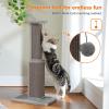 imagePAWZ Road Carpet Cat Scratching Post 32 Tall Scratching Post for Indoor Cats Adults Ultimate Scratch Post with Carpet Large Base and Removable Dangling Ball GreenGrey