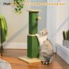 imagePAWZ Road Carpet Cat Scratching Post 32 Tall Scratching Post for Indoor Cats Adults Ultimate Scratch Post with Carpet Large Base and Removable Dangling Ball GreenGreen