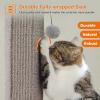 imagePAWZ Road Carpet Cat Scratching Post 32 Tall Scratching Post for Indoor Cats Adults Ultimate Scratch Post with Carpet Large Base and Removable Dangling Ball GreenGrey
