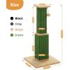 imagePAWZ Road Carpet Cat Scratching Post 32 Tall Scratching Post for Indoor Cats Adults Ultimate Scratch Post with Carpet Large Base and Removable Dangling Ball GreenGreen