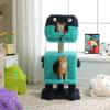 imagePAWZ Road CartoonThemed Cat Tree 2 in 1 Modern Cat Tree Tower with 2 Large Cat Condos 3Level Robot Artistic Modeling Cat Furniture Tree for Indoor Cats 43quot BlueTurquoise