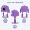 imagePAWZ Road CartoonThemed Cat Tree 2 in 1 Modern Cat Tree Tower with 2 Large Cat Condos 3Level Robot Artistic Modeling Cat Furniture Tree for Indoor Cats 43quot BluePurple