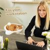 imagePAWZ Road Cat Desk Bed for Indoor Cats Wicker Cat Bed for Desk Supports Up to 50 lbs 360 Rotation ampamp Adjustable Soft Plush Cats Hammock for Desktop WhiteBeige