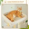 imagePAWZ Road Large Cat Tree 73 Inches Tall Cat Tower with 1 Large Padded Perch2 Spacious Hammocks8 Long Scratching Posts XL Plush Cat Condo for Indoor Adult CatsBeigeBeige