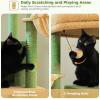 imagePAWZ Road Tall Cat Tower 70 Inch Cat Tree with Hammock 5 Scratching Posts 2 Condos and a Large Top Perches for Large CatsCactus Green