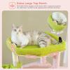 imagePAWZ Road Tall Cat Tower 70 Inch Cat Tree with Hammock 5 Scratching Posts 2 Condos and a Large Top Perches for Large CatsPink