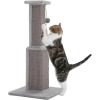 imagePAWZ Road Carpet Cat Scratching Post 32 Tall Scratching Post for Indoor Cats Adults Ultimate Scratch Post with Carpet Large Base and Removable Dangling Ball GreenGrey