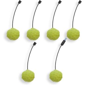 imagePAWZ Road Cat Tree Balls Replacement a Set of 6 Pompom BallBeigeGreen