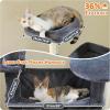 imagePAWZ Road Heavy Duty Cat Tree for Large Cats 81 Inches Tall Cat Tower with 2 Perches 2 Condos and Spacious Hammock XL Extra Large Condo with 7 Scratching Posts for 20lb Adult CatsGrayDark Gray