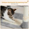 imagePAWZ Road Heavy Duty Cat Tree for Large Cats 81 Inches Tall Cat Tower with 2 Perches 2 Condos and Spacious Hammock XL Extra Large Condo with 7 Scratching Posts for 20lb Adult CatsGrayGray