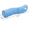 imageCat Toys InteractivePAWZ Road Collapsible Tunnel for Bunnies Kittens Ferrets and Small Dogs with Two peekaBoo Holes Blue