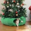 imagePAWZ Road Cat Tunnel Cactus Cat Donut Tunnel Collapsible Cat Tunnel Tube Dia38 inches with Flower Soft Mat for Indoor Cats and RabbitsGreen