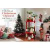 imagePAWZ Road Christmas Cat Tree 72 Inches Tall Cat Tower with 2 Perches 2 Condos and Spacious Hammock Attractive Cat House with Xmas Tree Scratcher 7 Scratching Posts for Large CatsRed Green