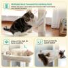 imagePAWZ Road Christmas Cat Tree 72 Inches Tall Cat Tower with 2 Perches 2 Condos and Spacious Hammock Attractive Cat House with Xmas Tree Scratcher 7 Scratching Posts for Large CatsBeige