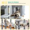 imagePAWZ Road Christmas Cat Tree 72 Inches Tall Cat Tower with 2 Perches 2 Condos and Spacious Hammock Attractive Cat House with Xmas Tree Scratcher 7 Scratching Posts for Large CatsGray