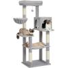 imagePAWZ Road Christmas Cat Tree 72 Inches Tall Cat Tower with 2 Perches 2 Condos and Spacious Hammock Attractive Cat House with Xmas Tree Scratcher 7 Scratching Posts for Large CatsGray