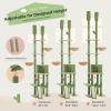 imageFloor to Ceiling Cat Tree Height 85112 Inches Adjustable Tall Cat Tower 7 Tiers Activity Climbing Tower Large Cat Tree with Cozy Hammocks 5 Platforms and Scratching Posts for Indoor CatsBeigeGreen
